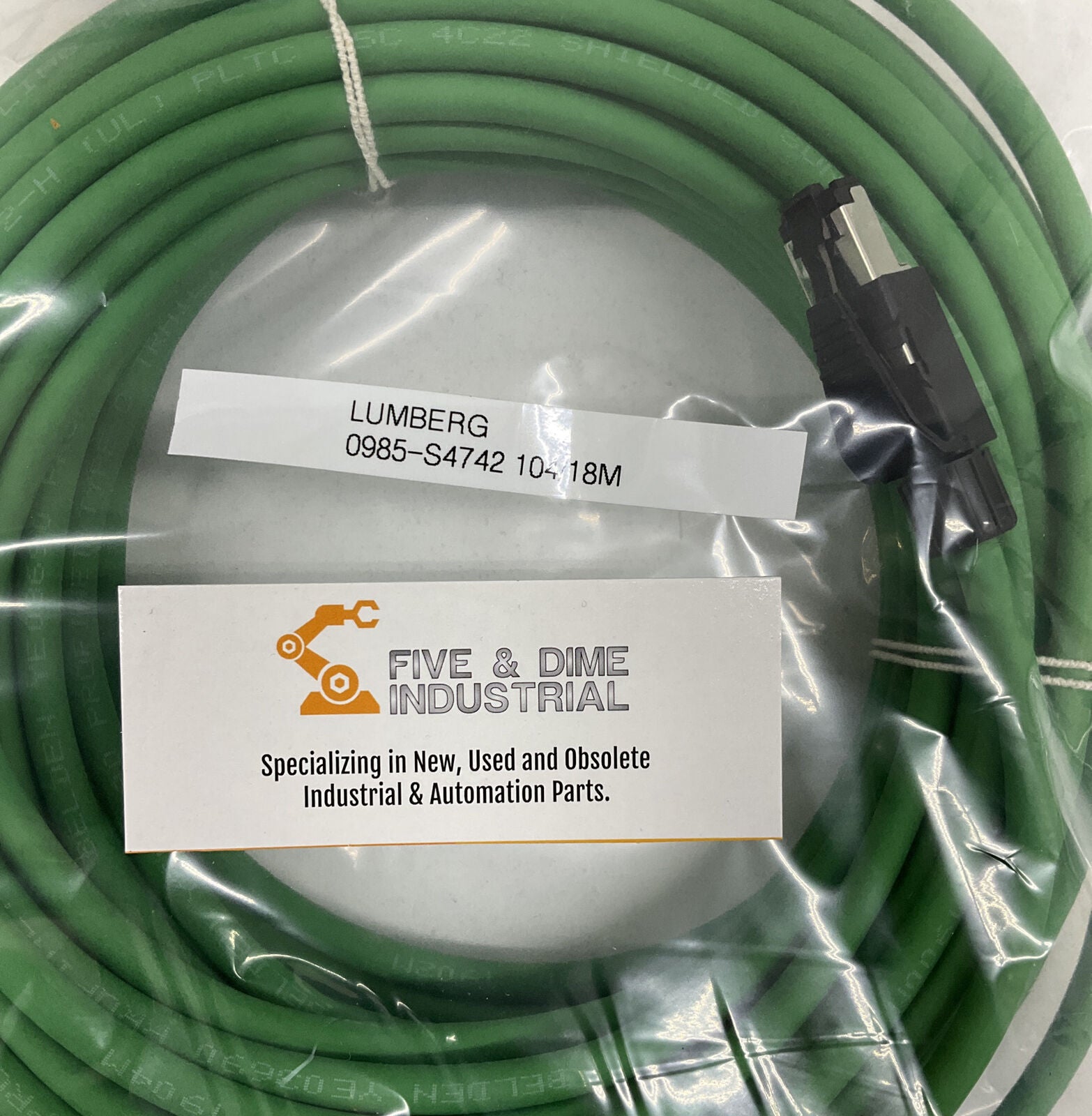 Lumberg 0985-S4742 104/18M New Profinet Cable 4-Pin M12/RJ45 (CBL124)