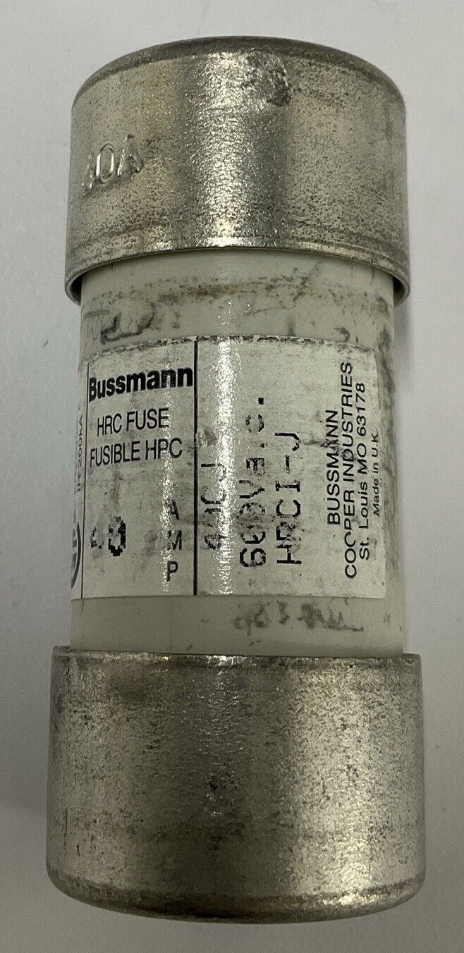 Bussman Hrc-40  40cj Fusible Hpc 600V 40A Fuse (CL282)