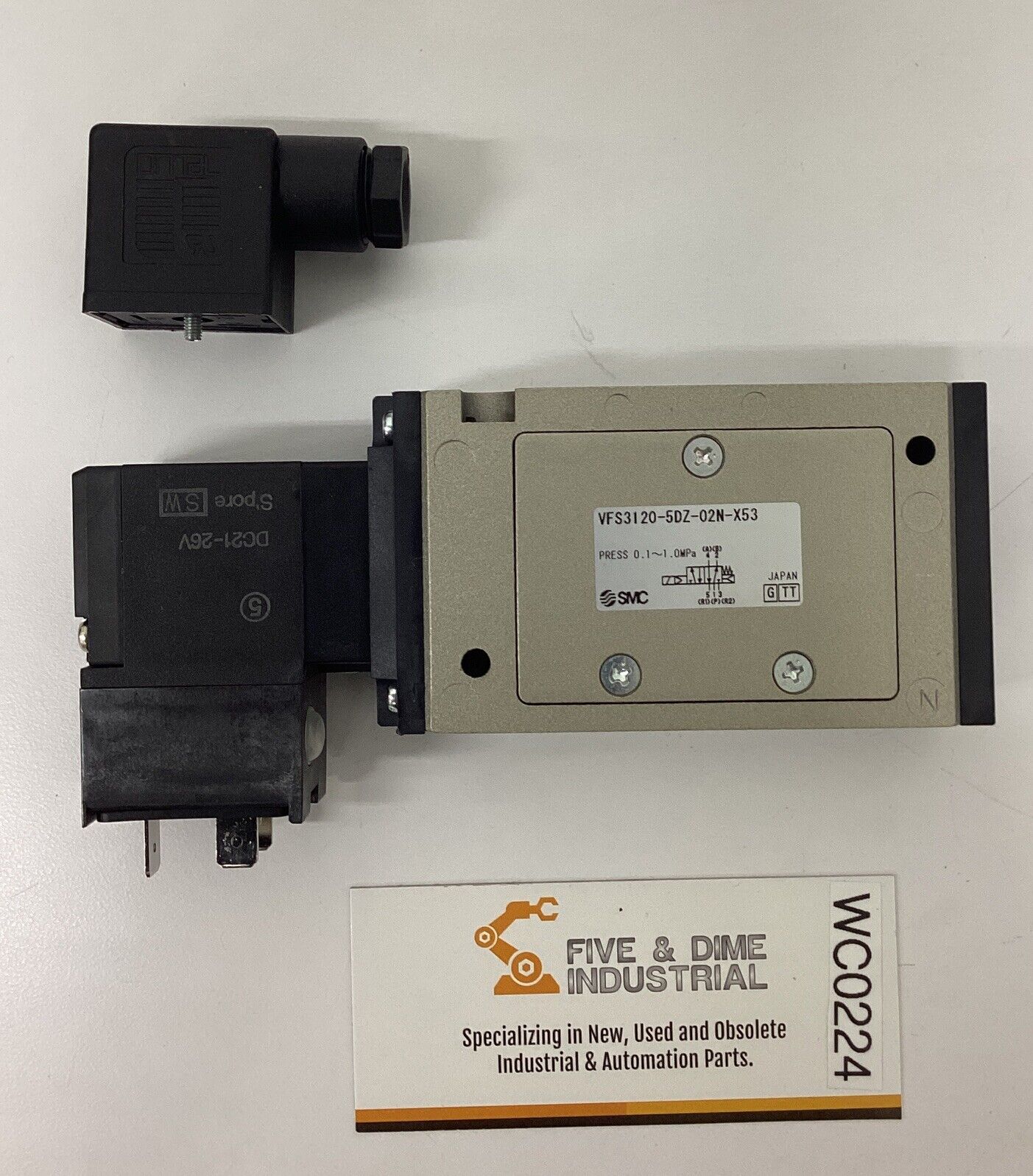 SMC VFS3120-5DZ-02N-X53 24VDC Solenoid 4/5 Port Valve (CL369)