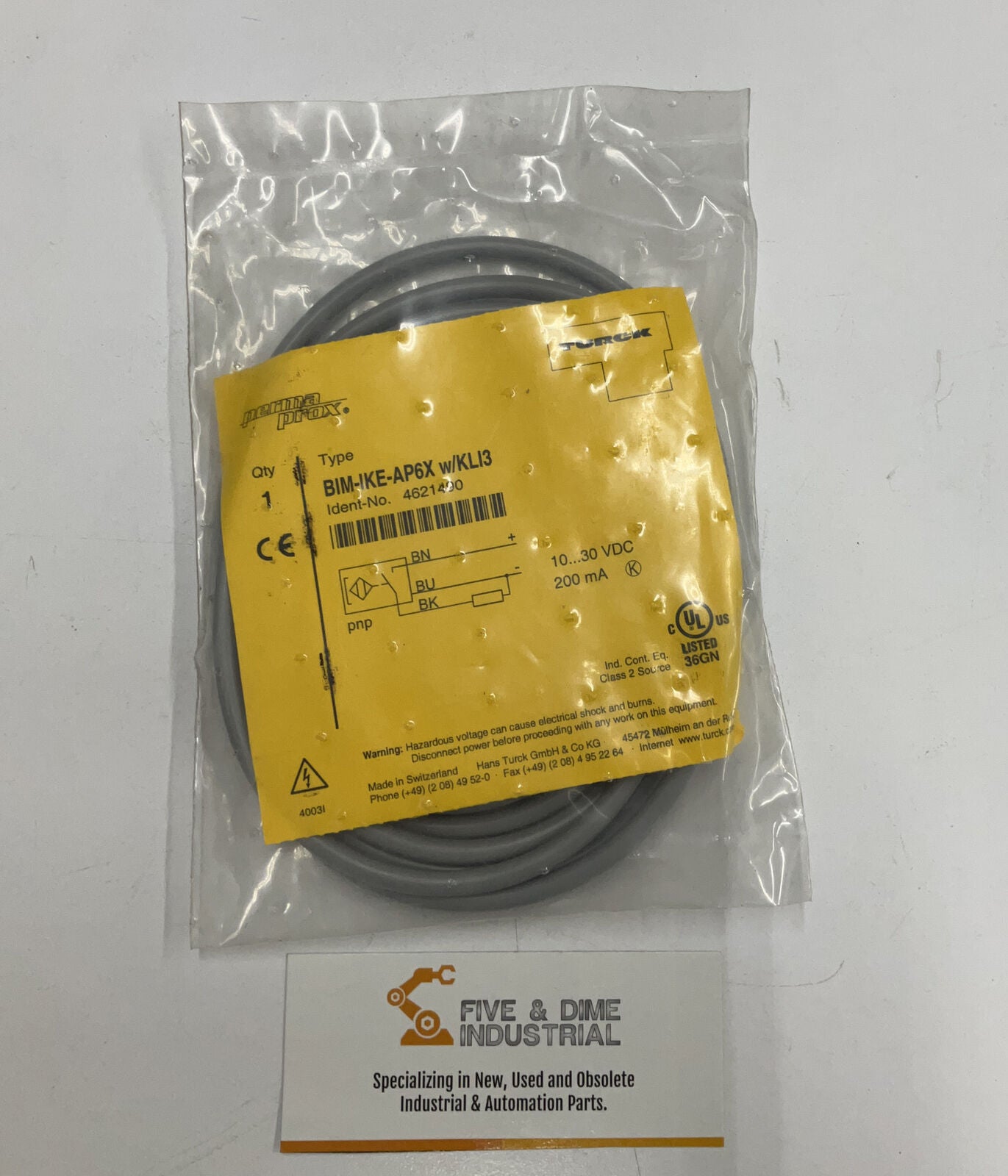 Turck BIM-IKE-AP6X w/KLI3 New Magnetic Field Sensor (BL199)