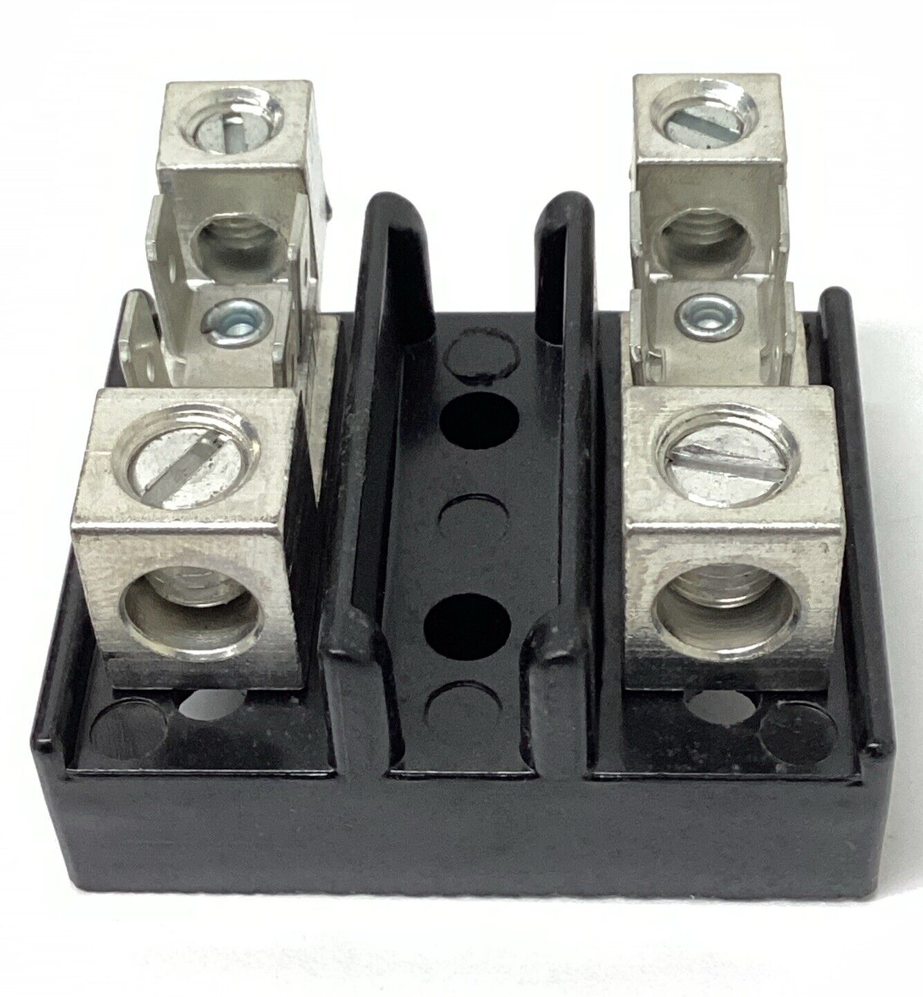 ElecTron EB-422 2-Pole Terminal Block 1/4" X 5/16" w/ Spade Terminals (OV134)