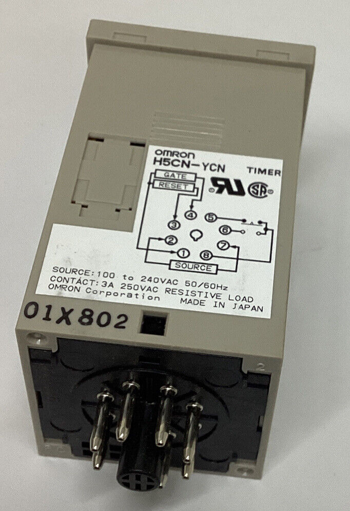 Omron H5CN-YCN Timer 99m 59Sec 100-240VAC (CL232)