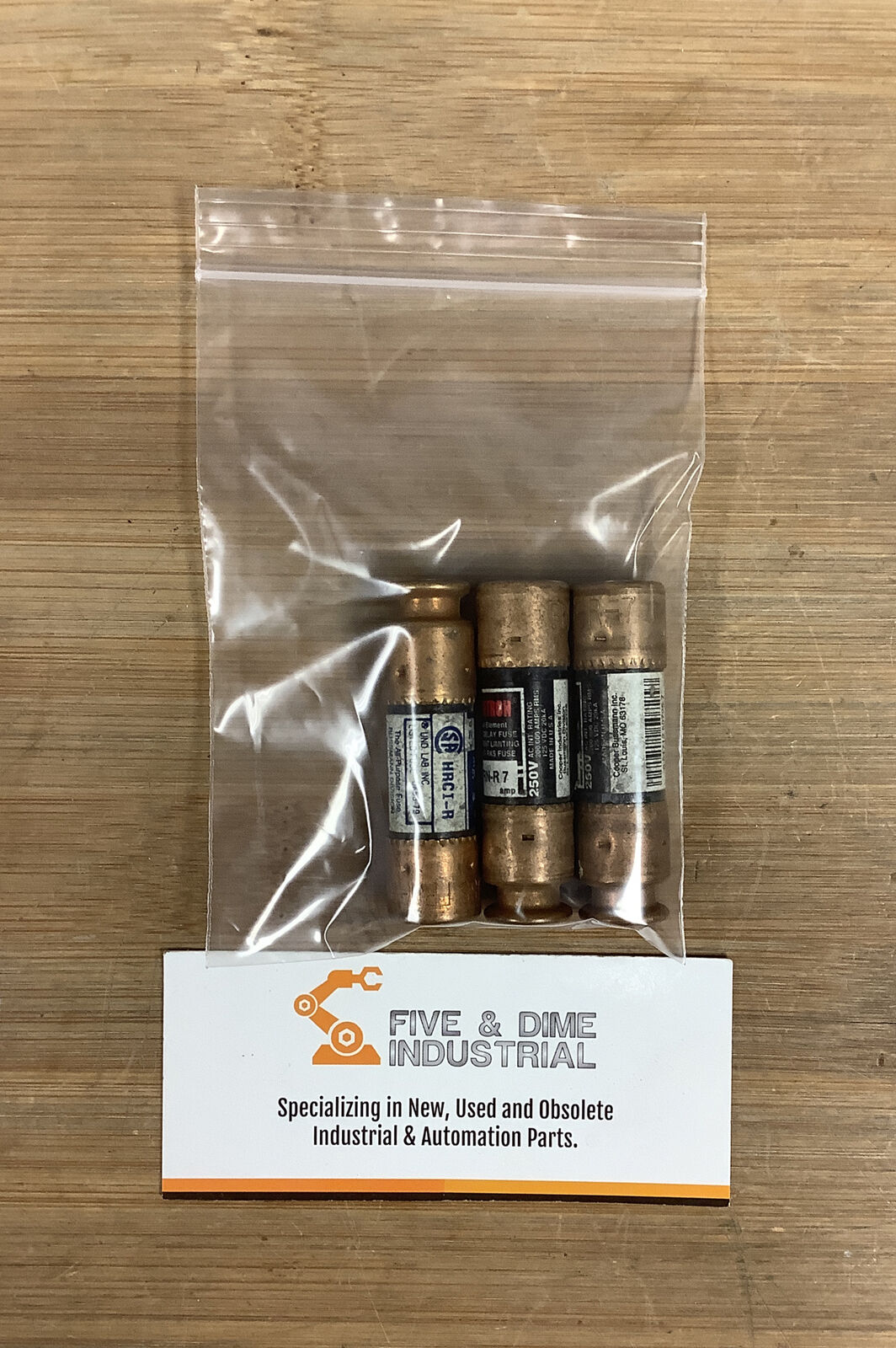 Bussmann Fusetron FRN-R-7 Lot of (3) New Fuses  (YE123)