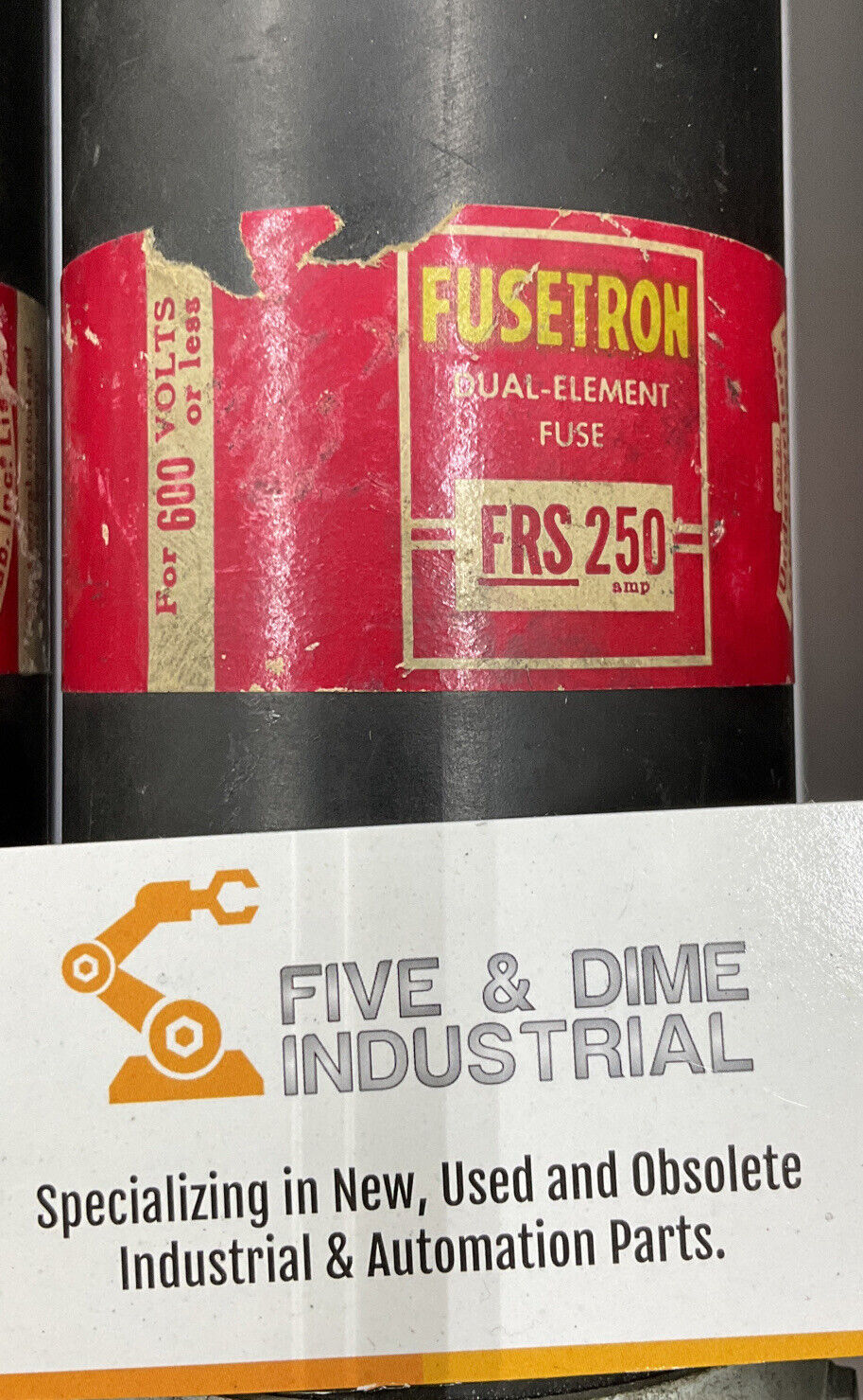 Bussmann Fusetron FRS-250 Lot of (3) Dual Element Fuses (OV103)