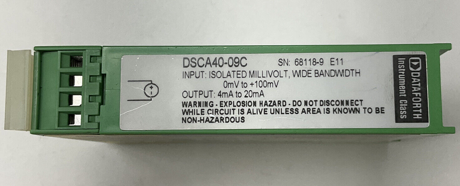 Dataforth  DSCA40-09C Isolated Millivolt Input Conditioning Module (GR196)