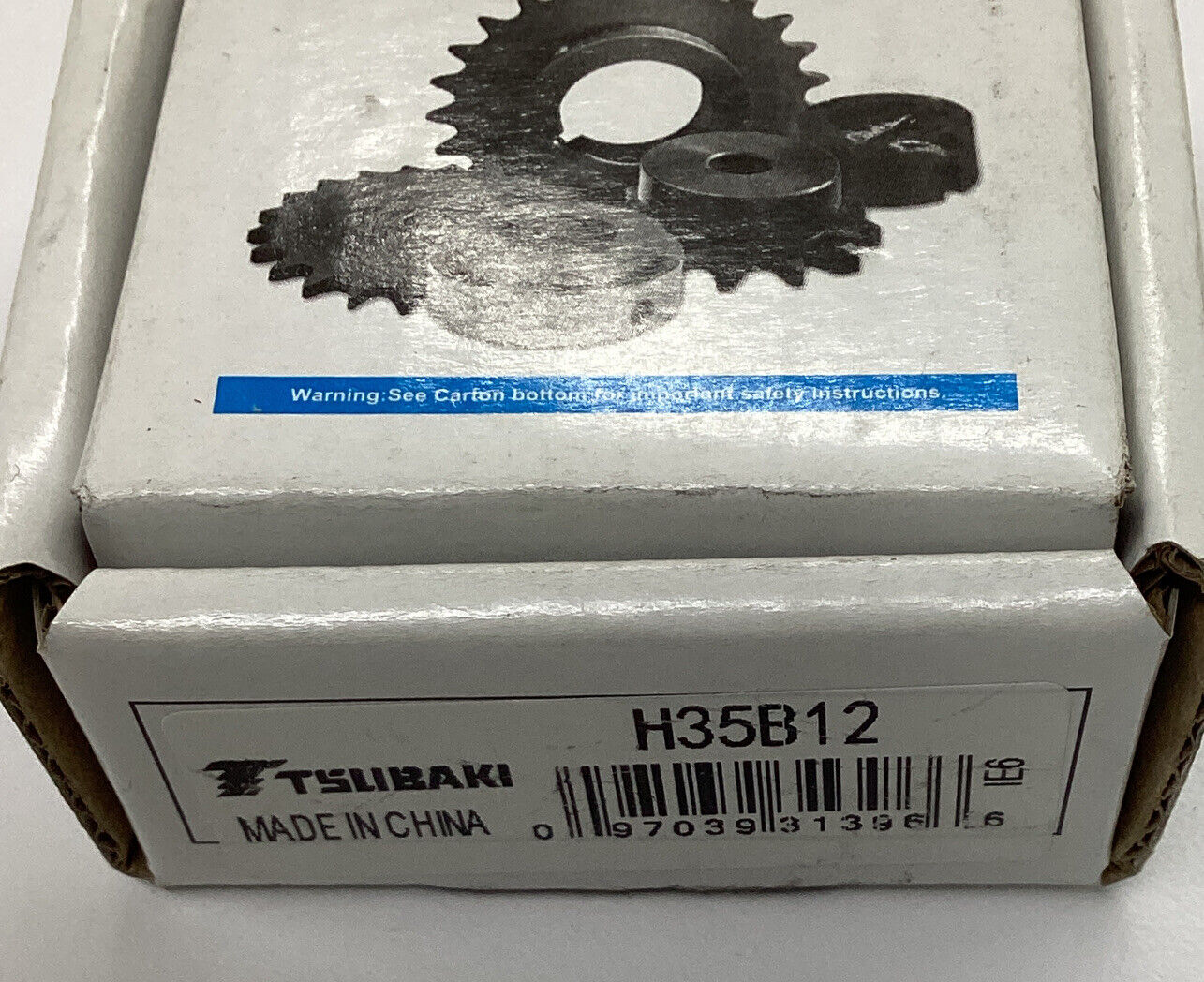 Tsubaki H35B12 New Bore to Size Sprocket 1/2" Bore 12 Teeth (CL277)