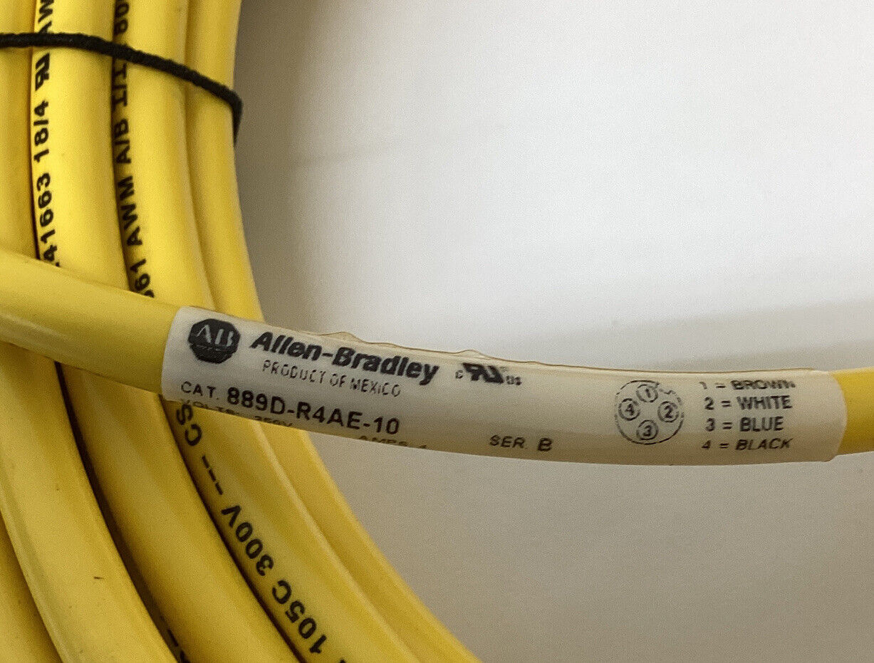 Allen Bradley 889D-R4AE-10 Cable Cordset  4-pin  10M (CBL145)