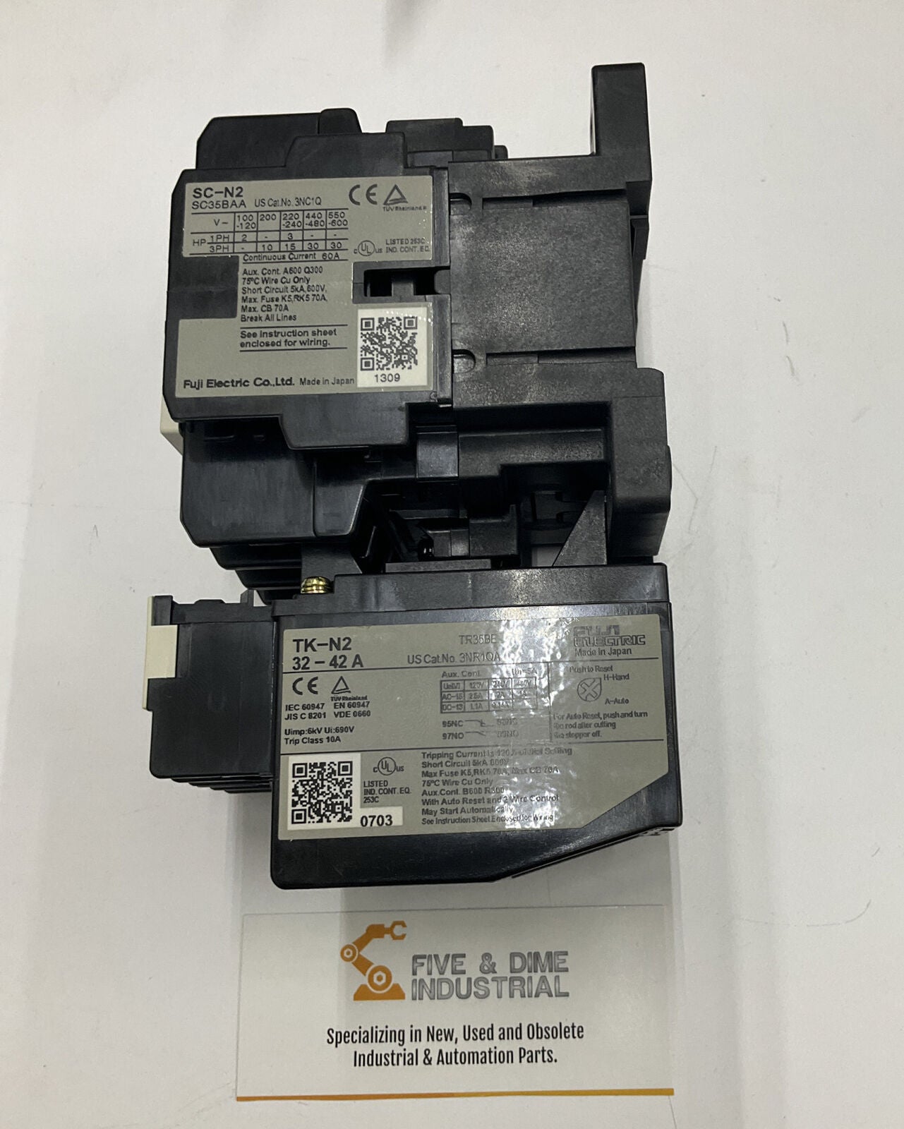 Fuji Electric SC35BAA Contactor w/ TK-N2 32-42A Relay (CL187)