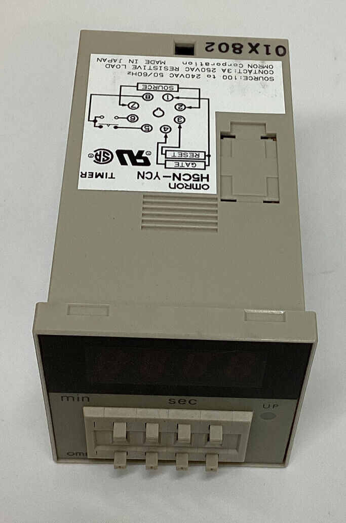 Omron H5CN-YCN Timer 99m 59Sec 100-240VAC (CL232)