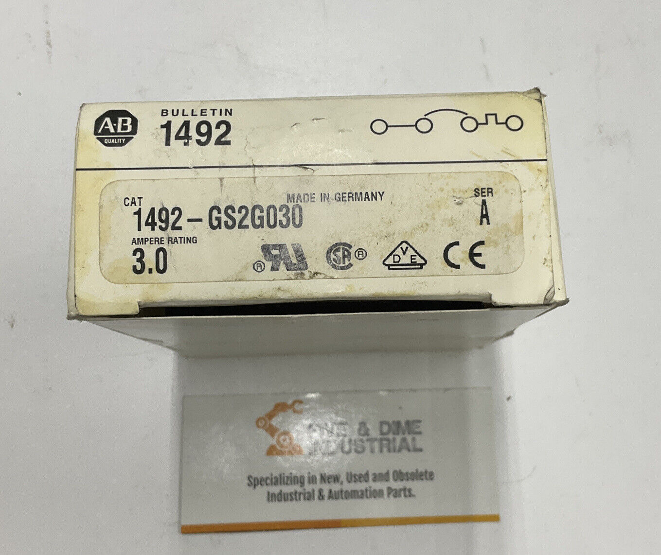 Allen Bradley 1492-GS2G030 2 Pole Circuit Breaker 3 Amp (CL163)