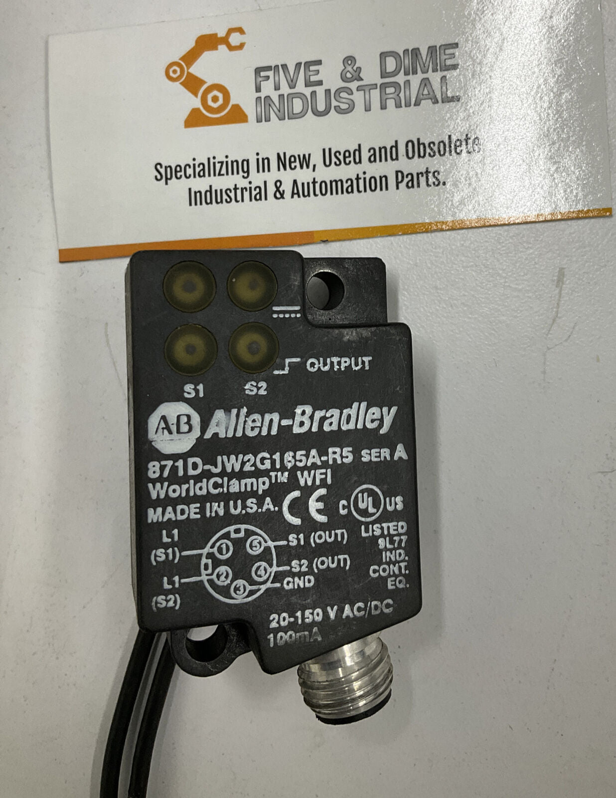 Allen Bradley 871D-JW2G165A-RS WorldClamp Proximity Sensor 20-150V (CL136)