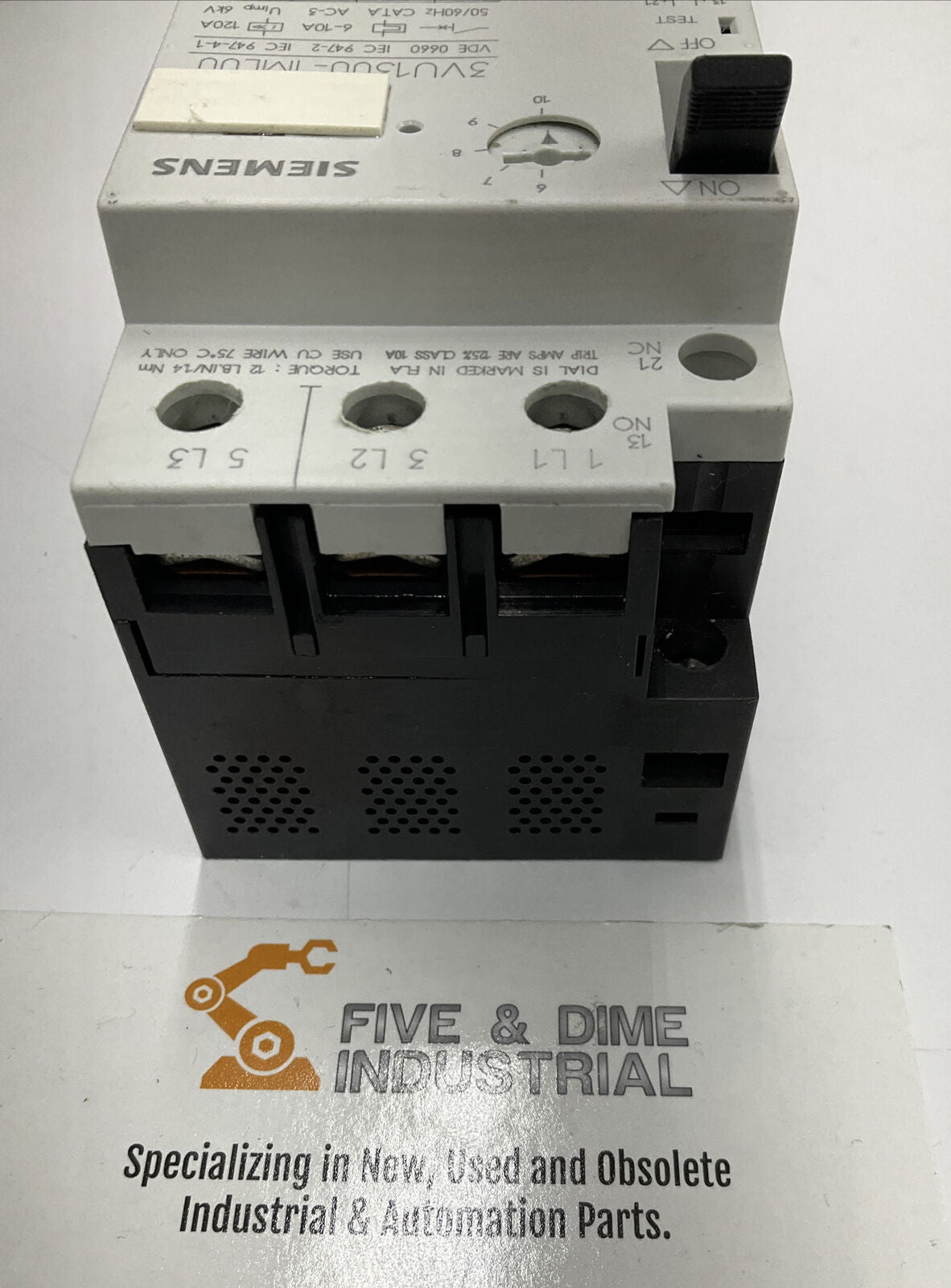 Siemens 3VU1300-1ML00 Circuit Breaker 6-10A (CL273)