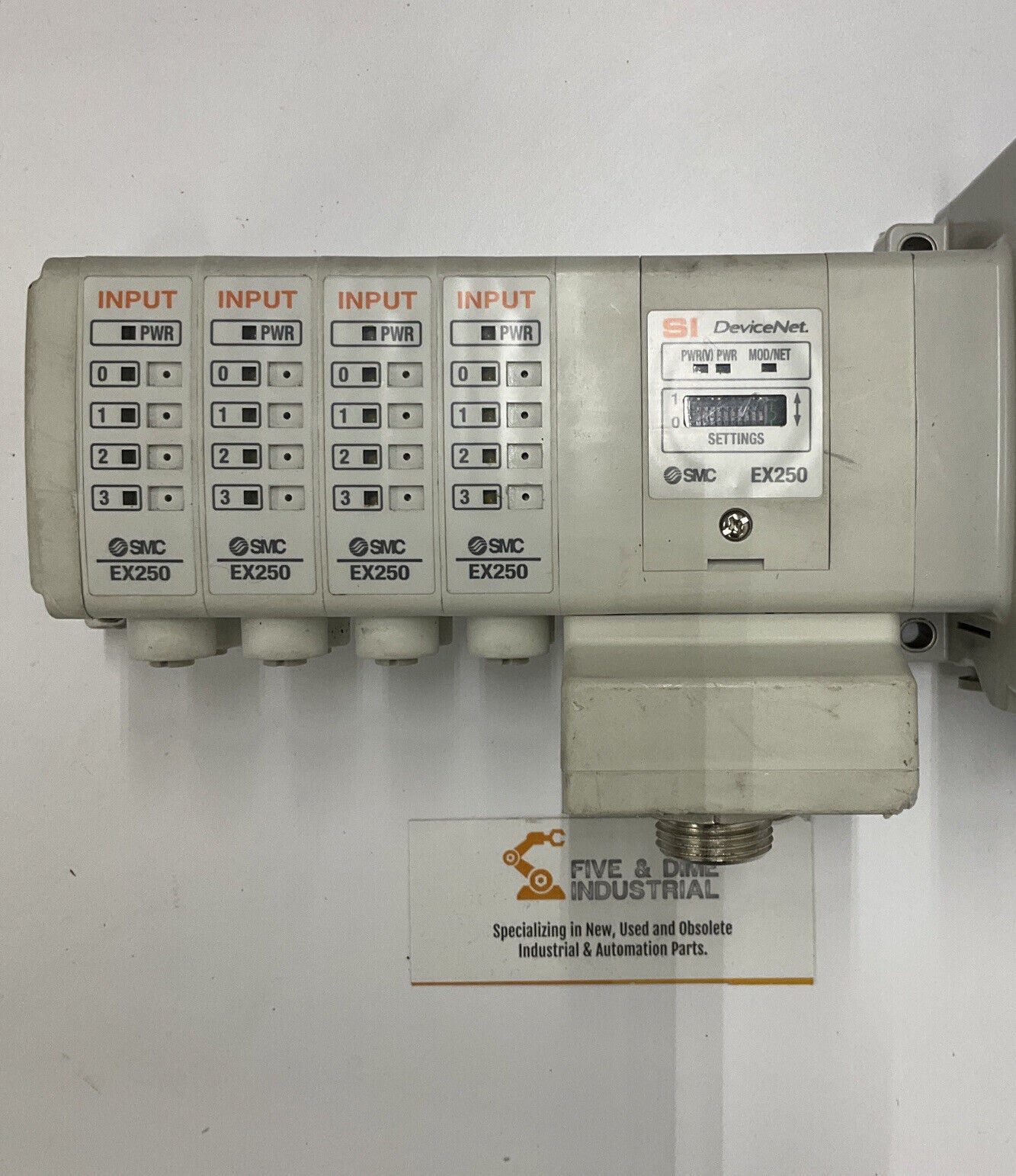 SMC EX250-SDN1-X122 DeviceNet w/ (4) IE2 Input Modules + 8 Various Valves CL276 - 0