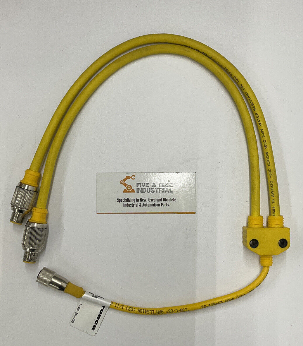 Turck VB2-KB 5T-0.2/2RSG 4T-0.4/0.4/CS10484 Cordset U0888-98 (CL141)