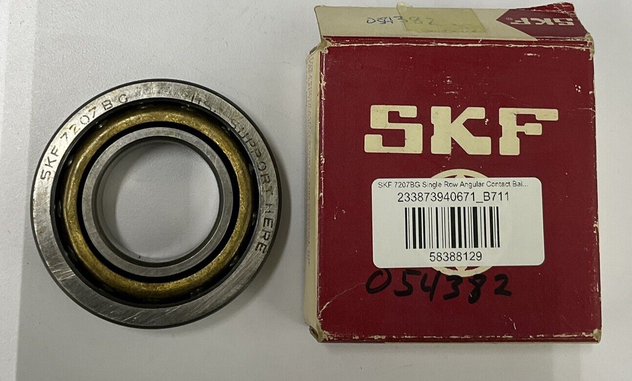 SKF 7207BG Single Row Angular Contact Ball Bearing (BL115) - 0