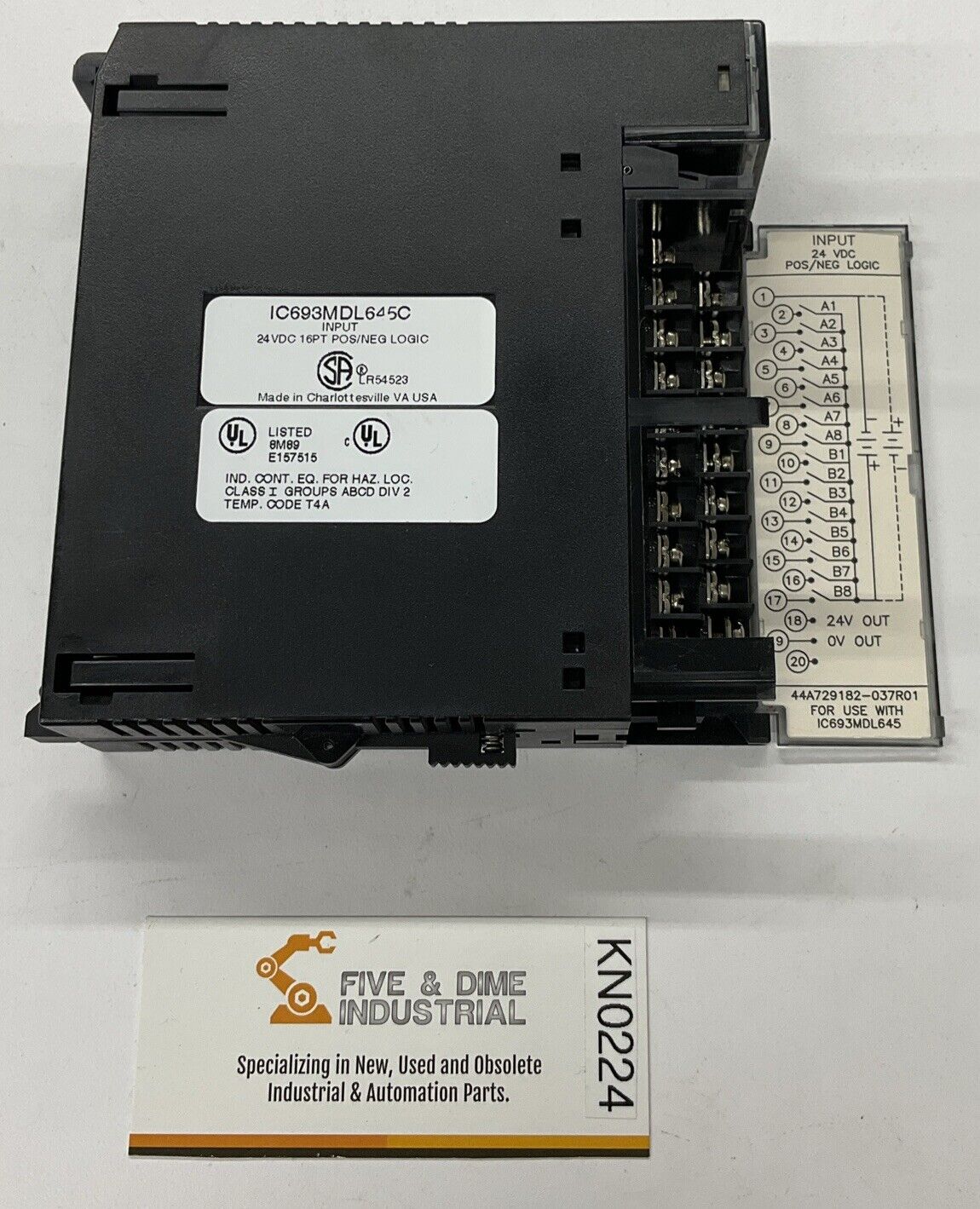 Fanuc IC693MDL645C 16PT Input Module 24VDC (BL277)