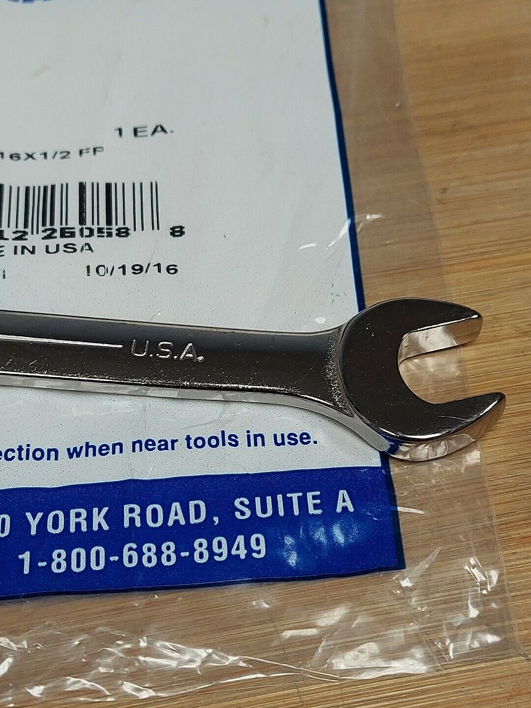 Armstrong 7/16 X 1/2” New  Open Combination Wrench 26-058 (BL117)