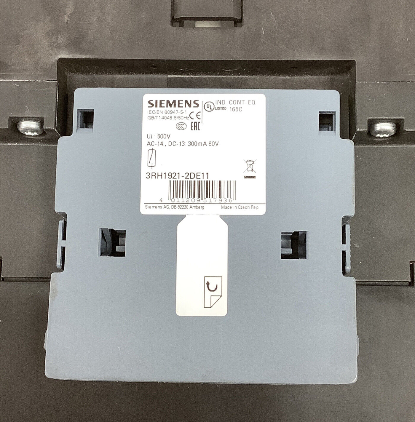 Siemens Contactor  3RT1054-3AR38-0PR0 3-Phase (GR190)