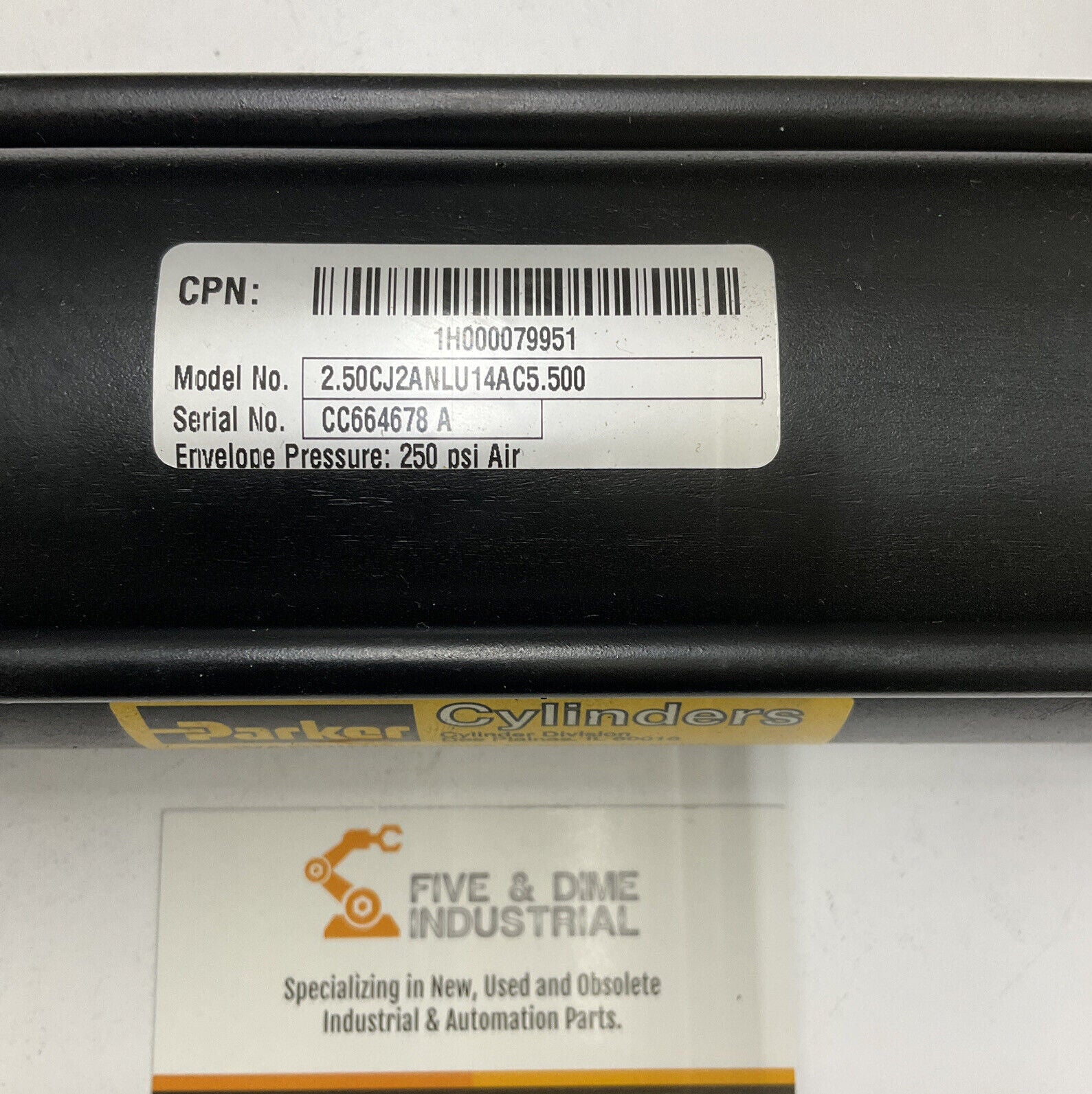 Parker 2.50CJ2ANLU14AC5.500 Hydraulic Cylinder 250 PSI (CL311) - 0