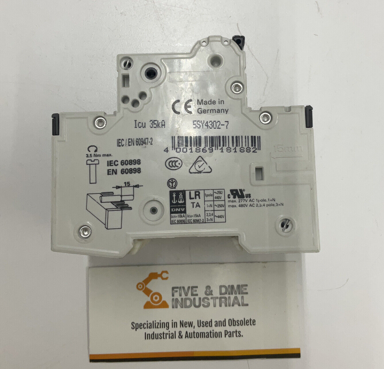 Siemens 5SY43MCBC2 Circuit Breaker 400V 2A (YE170)