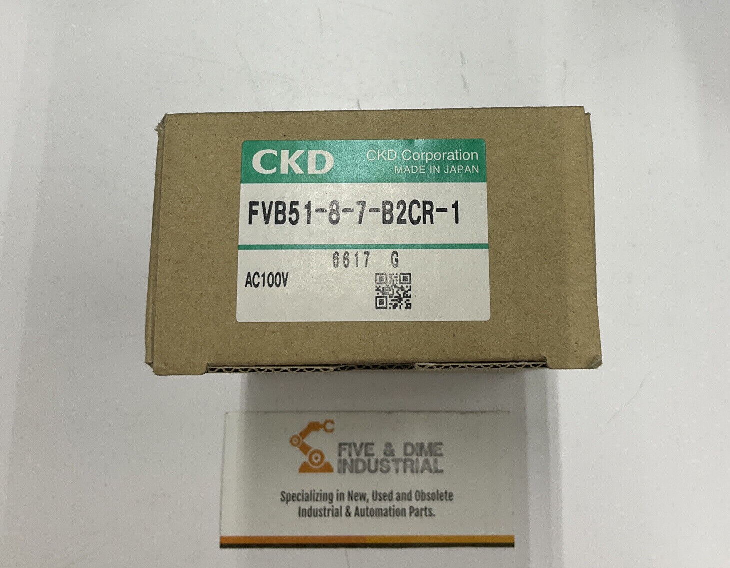 CKD FVB51-8-7-B2CR-1 Direct Acting 2-Port Solenoid Valve for Medium Vacuum CL230