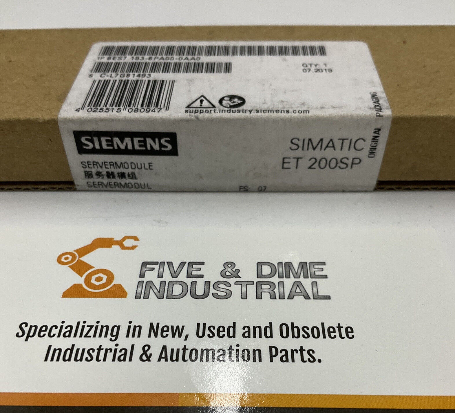 Siemens 6ES7 193-6PA00-0AA0 Server Module (CL155)