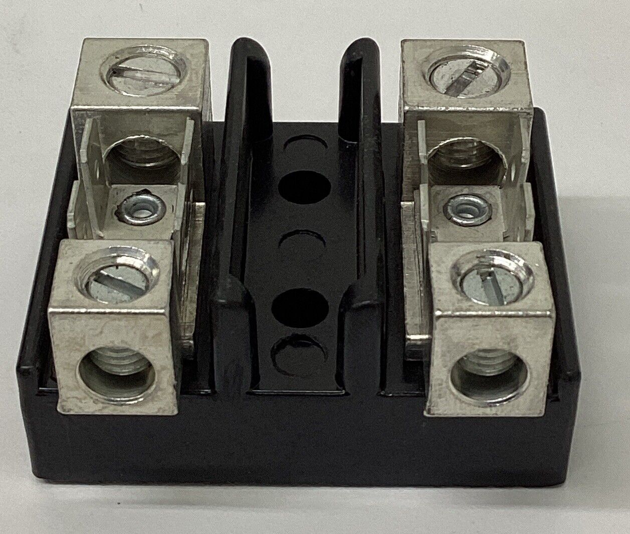 ElecTron EB-422 2-Pole Terminal Block 1/4" X 5/16" w/ Spade Terminals (OV134) - 0