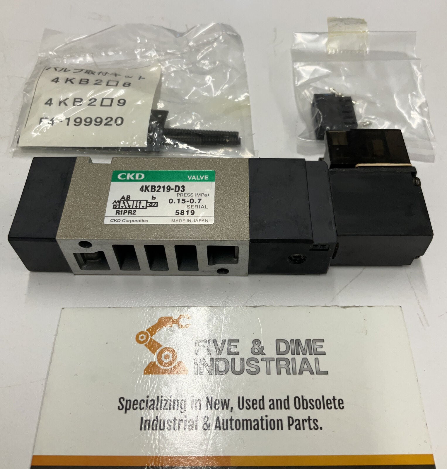 CKD 4KB219-00-D3-DC24V Solenoid Valve (CL261)