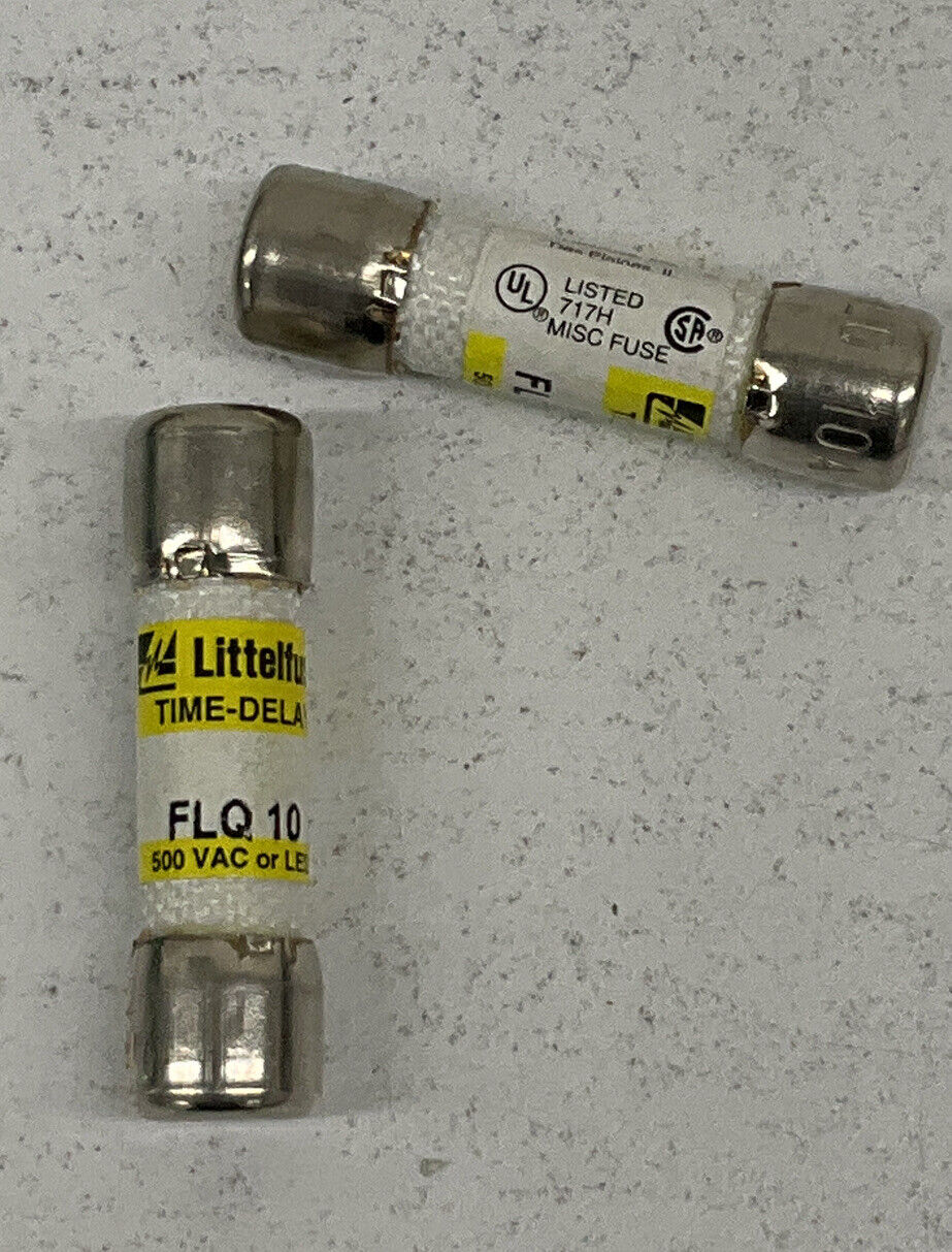 Littelfuse FLQ10 / FLQ-10  Lot of 2  10 Amp Fuses (BL261)