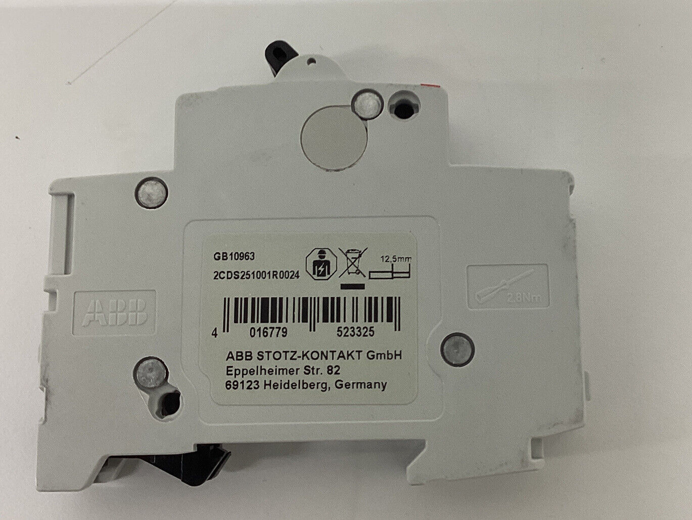 ABB  2CDS251001R0024 S201C2  2 Amp Din Mount Circuit Breaker (CL301)