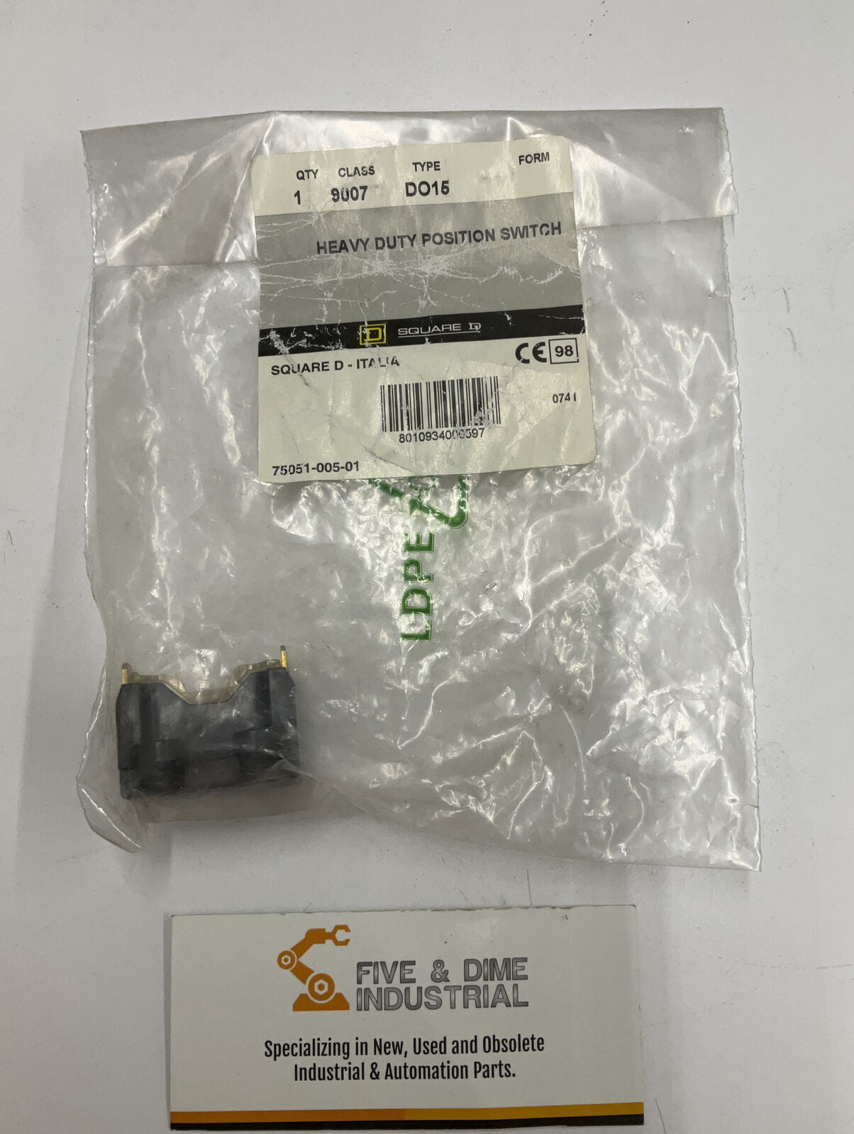 Square D 9007 DO-15 Heavy Duty Position Switch - New (RE125)