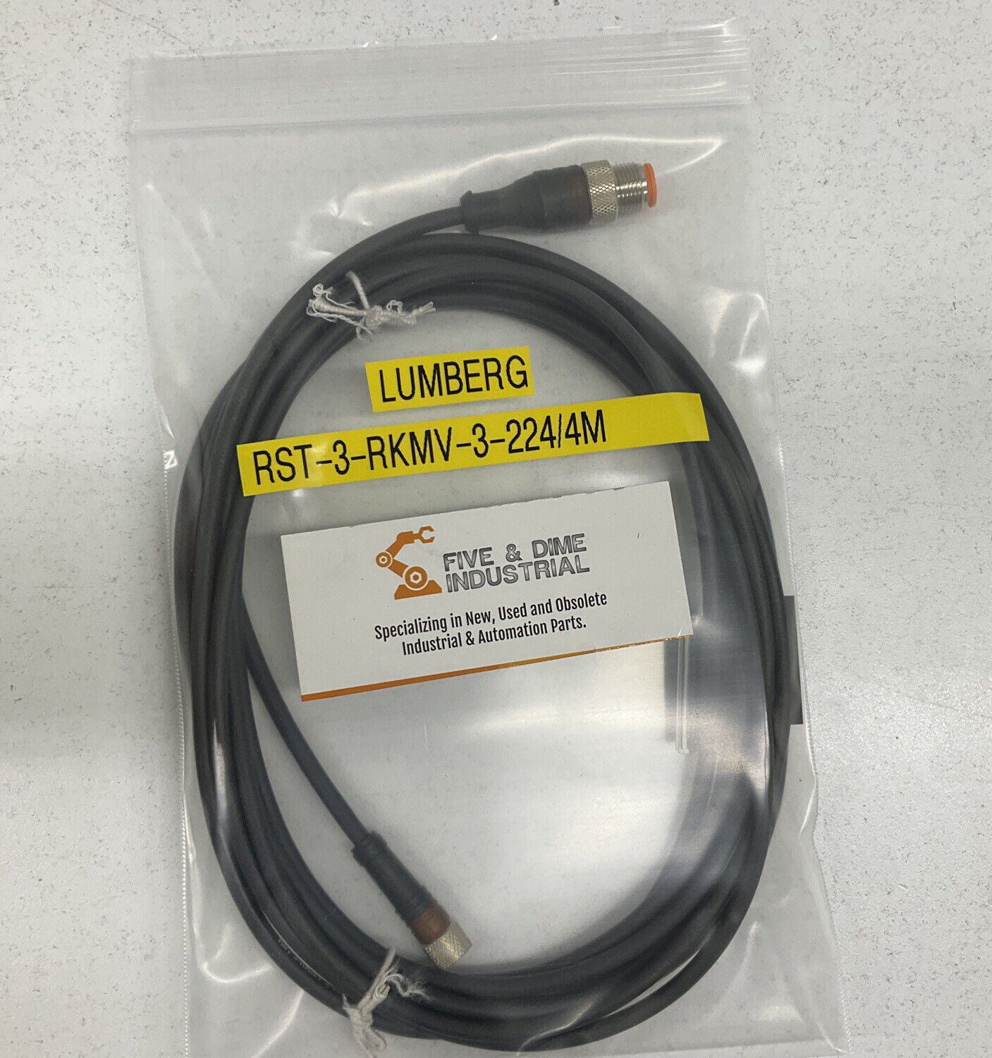 Lumberg Automation RST 3-RKMV 3-224/4M New Cable 3-Pin M/F (CBL129)