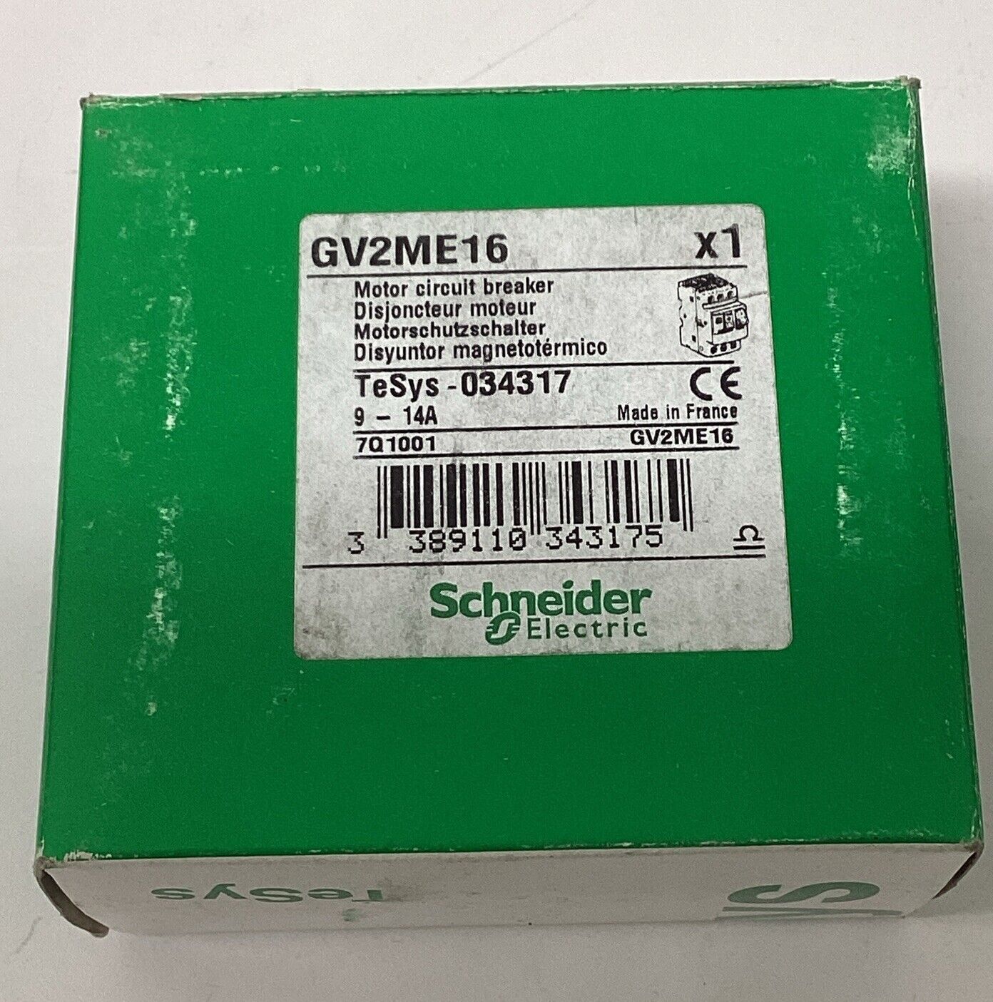 Schneider Electric GV2ME16 Motor Circuit Breaker 9-14A (BK168)