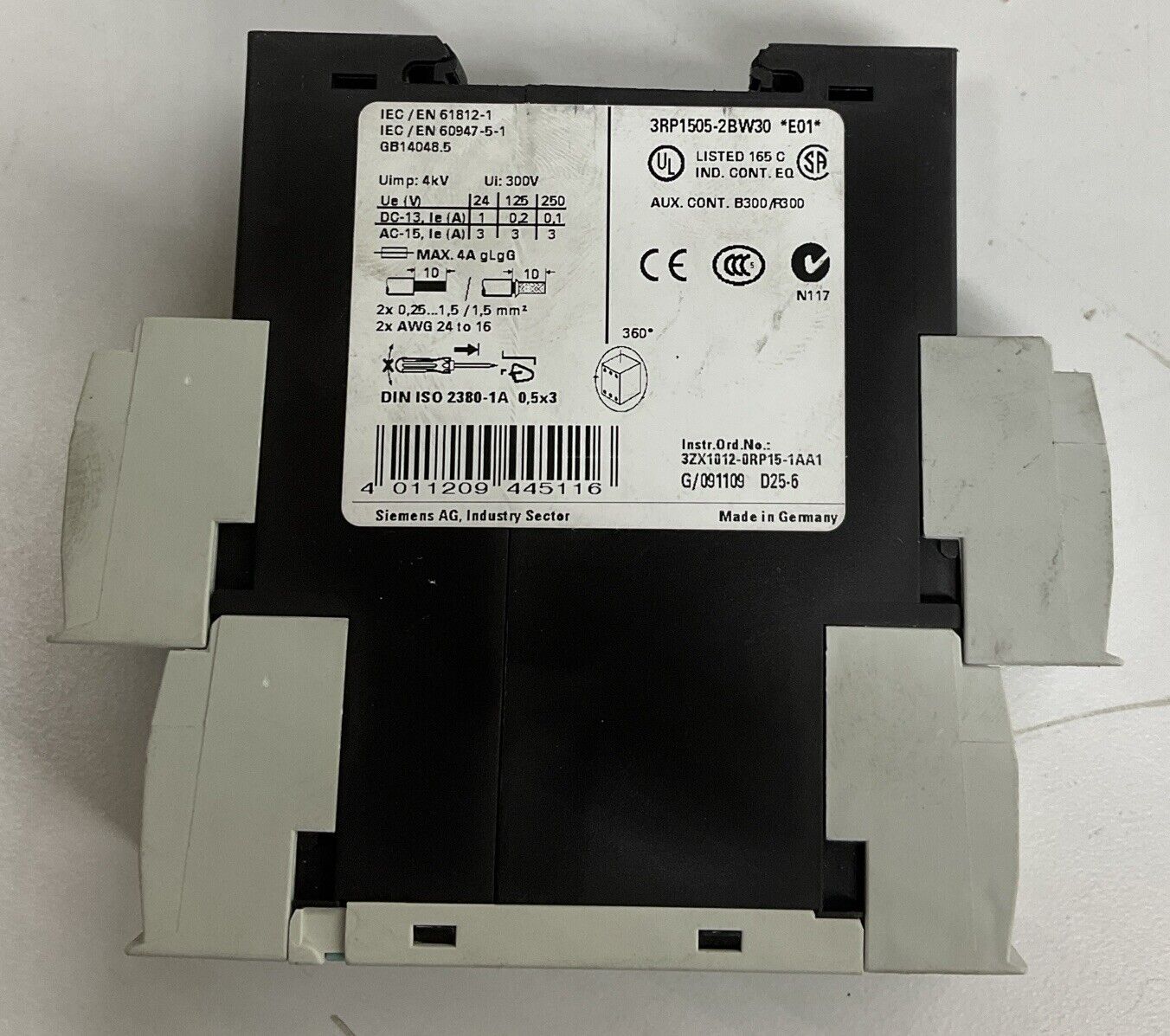 Siemens 3RP1505-2BW30 Solid State Timer Relay  (YE123)