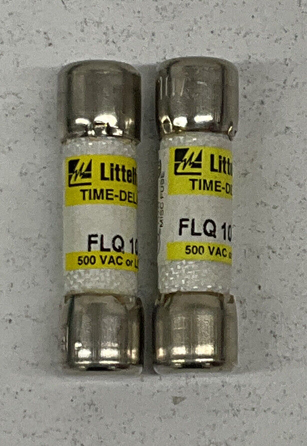 Littelfuse FLQ10 / FLQ-10  Lot of 2  10 Amp Fuses (BL261)