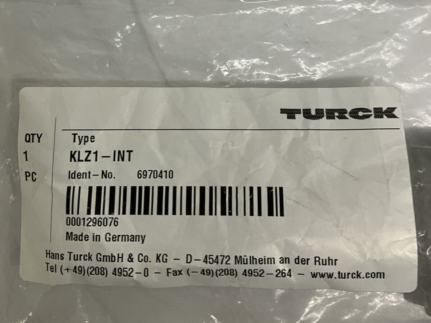 Turck KLZ1-INT / 6970410 Aluminum Mounting Clamp (BL255)