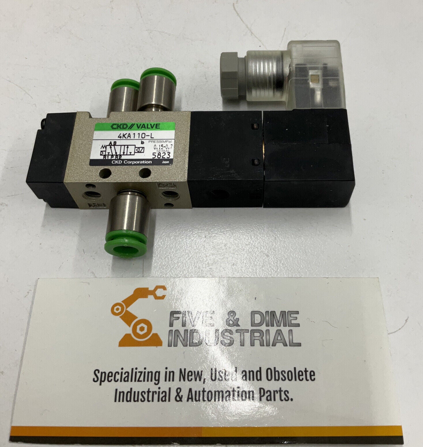 CKD Solenoid Valve 4KA110-GS6-L-DC24V (RE139) - 0