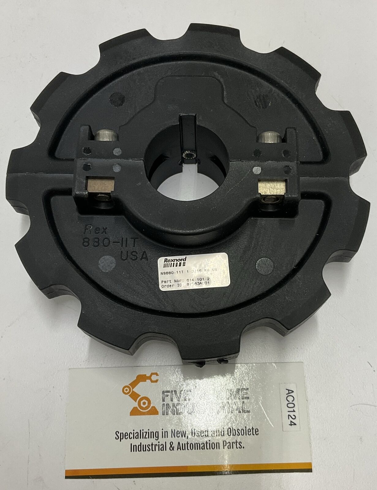 Rexnord 614-101-2 NS880-11T 1-3/16 KW SS MatTop Sprocket (BK159)