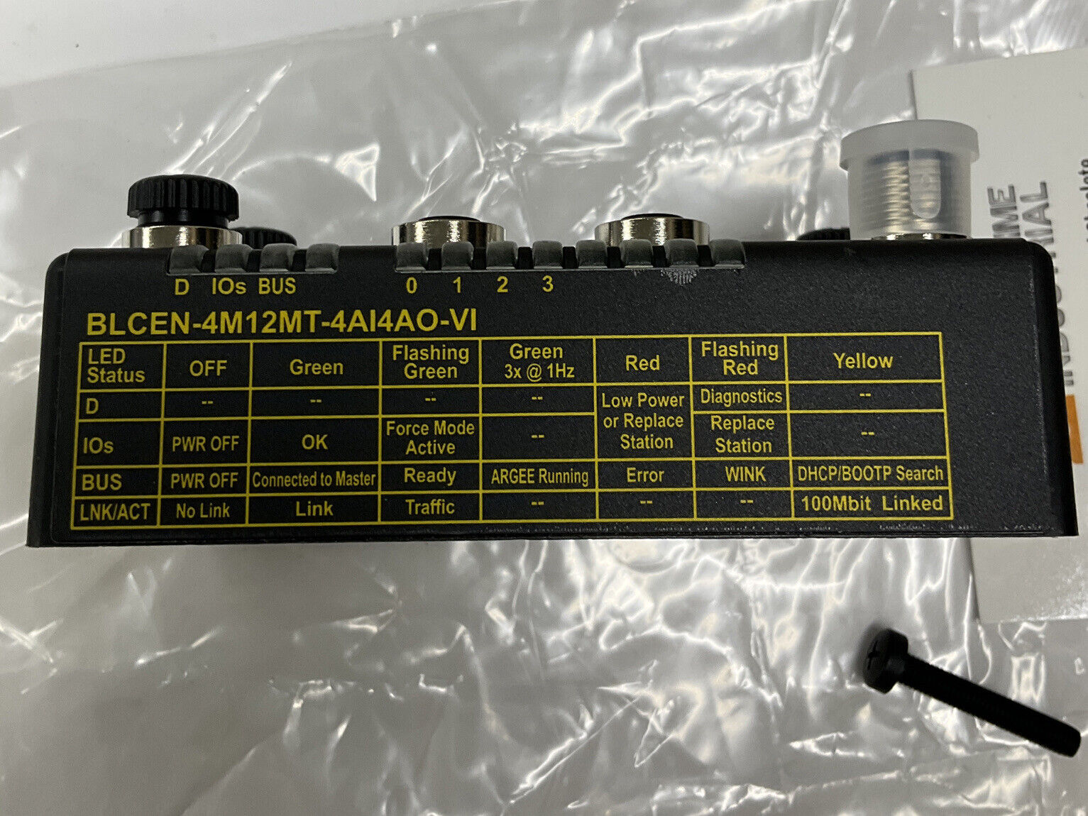 Turck BLCEN-4M12MT-4AI4AO-VI / 6811451 New Multiprotocol FieldBus Station  RE214