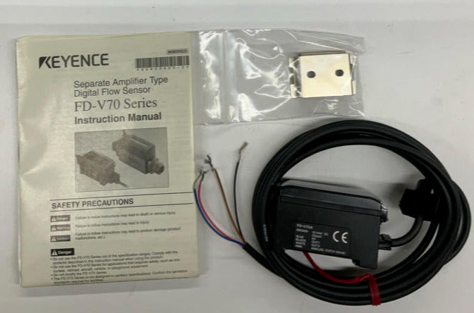 Keyence FD-V70A Digital Flow Sensor Amplifier - 0