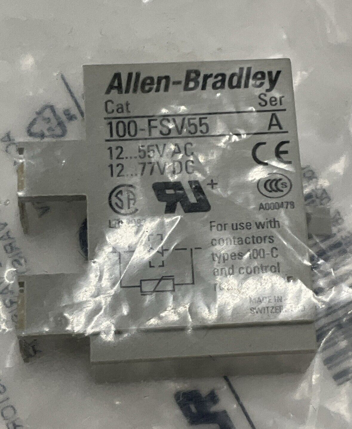 Allen Bradley 100-FSV55 Ser A Surge Suppressor (BL253)