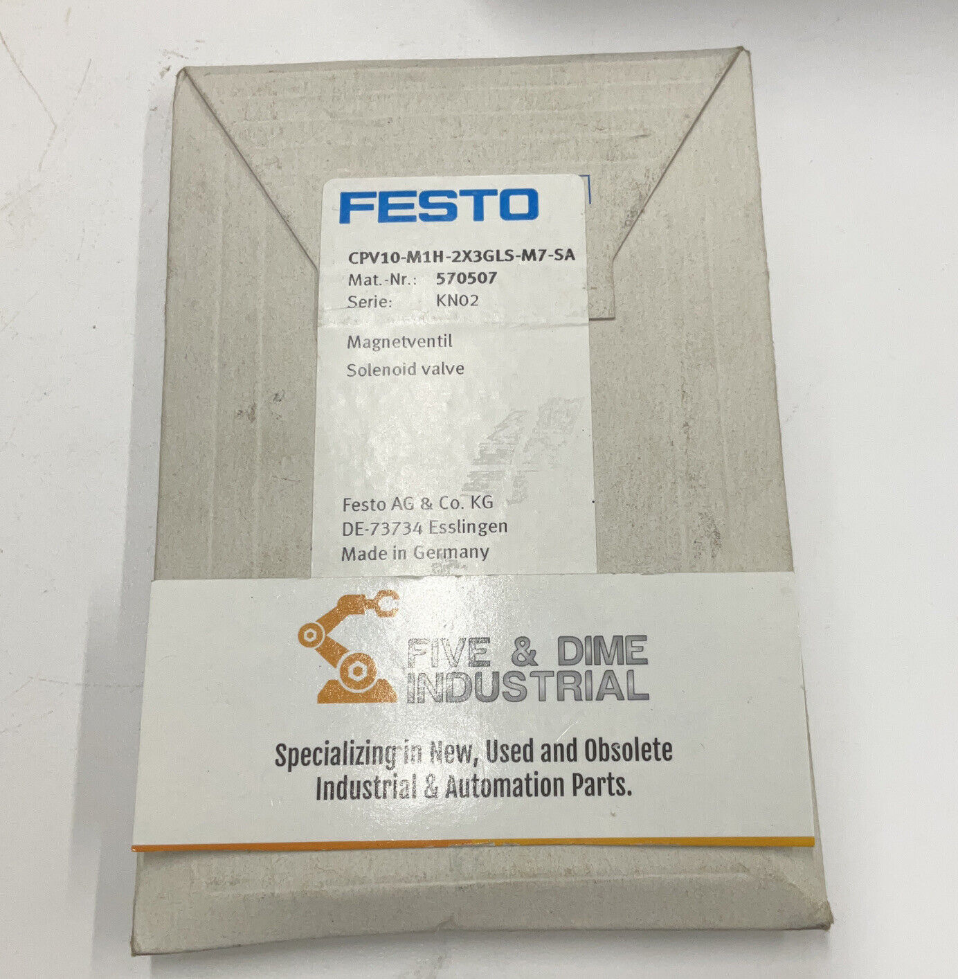 Festo CPV10-M1H-2X3GLS-M7-SA / 590507 New Solenoid Valve (YE193)