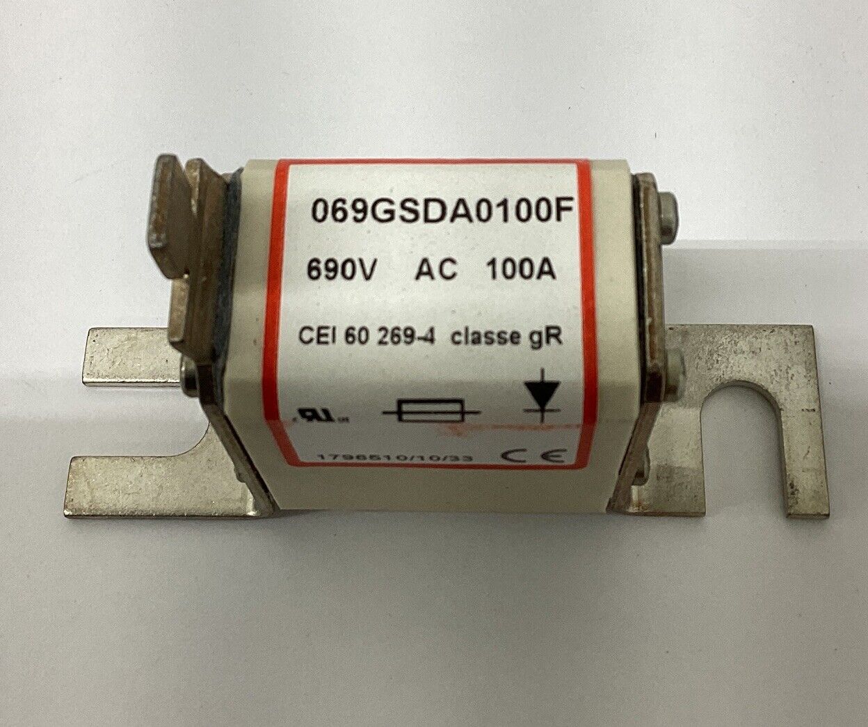 IXYS Westcode 069GSDA0100F 3-Pack 100A Protistor Fuses 690V Class gR (BK167) - 0