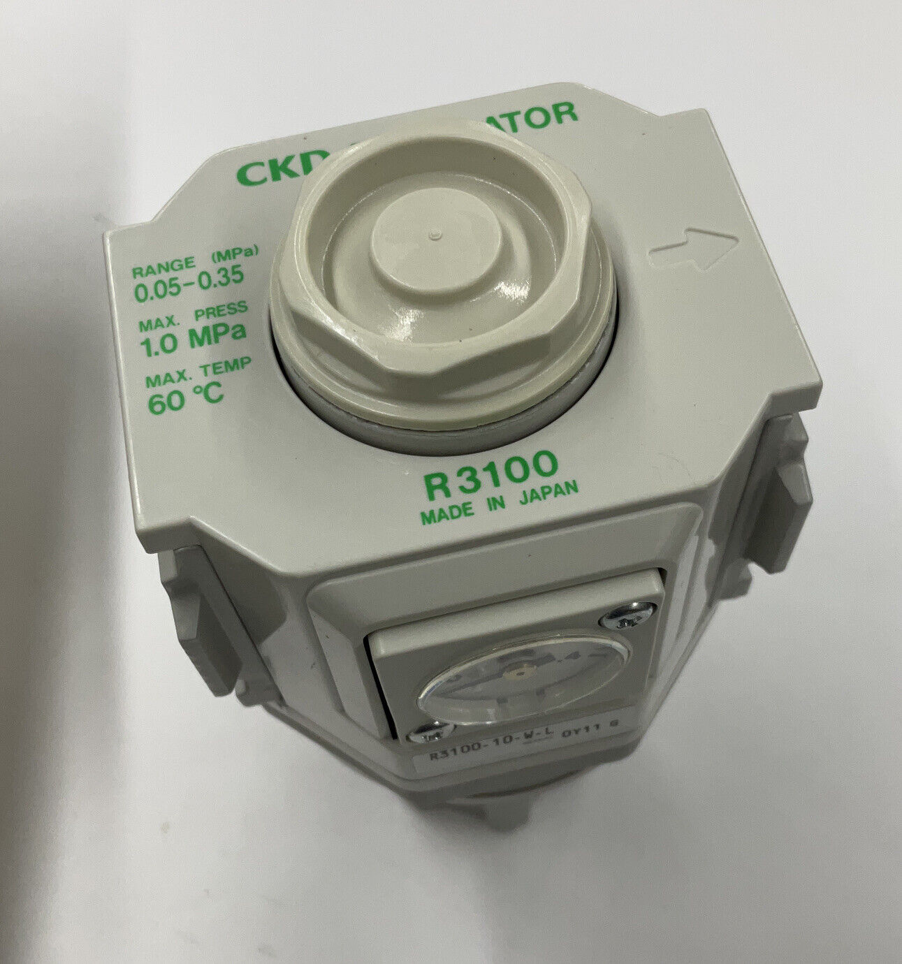 CKD R3100-10-W-L New Pressure Regulator 0.05-0.35 MPa, Rc 3/8" Ports (RE242)