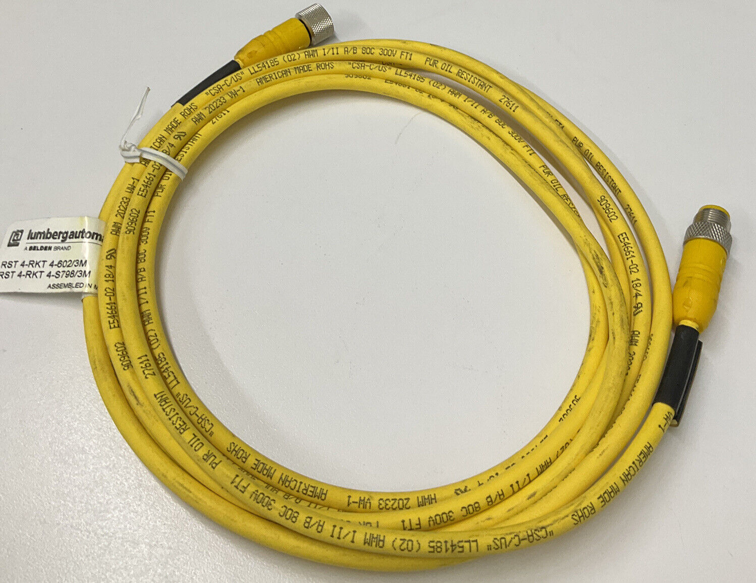 Lumberg Automation RKT-4-RKT4-602 / 3M Cordset (Bk105)