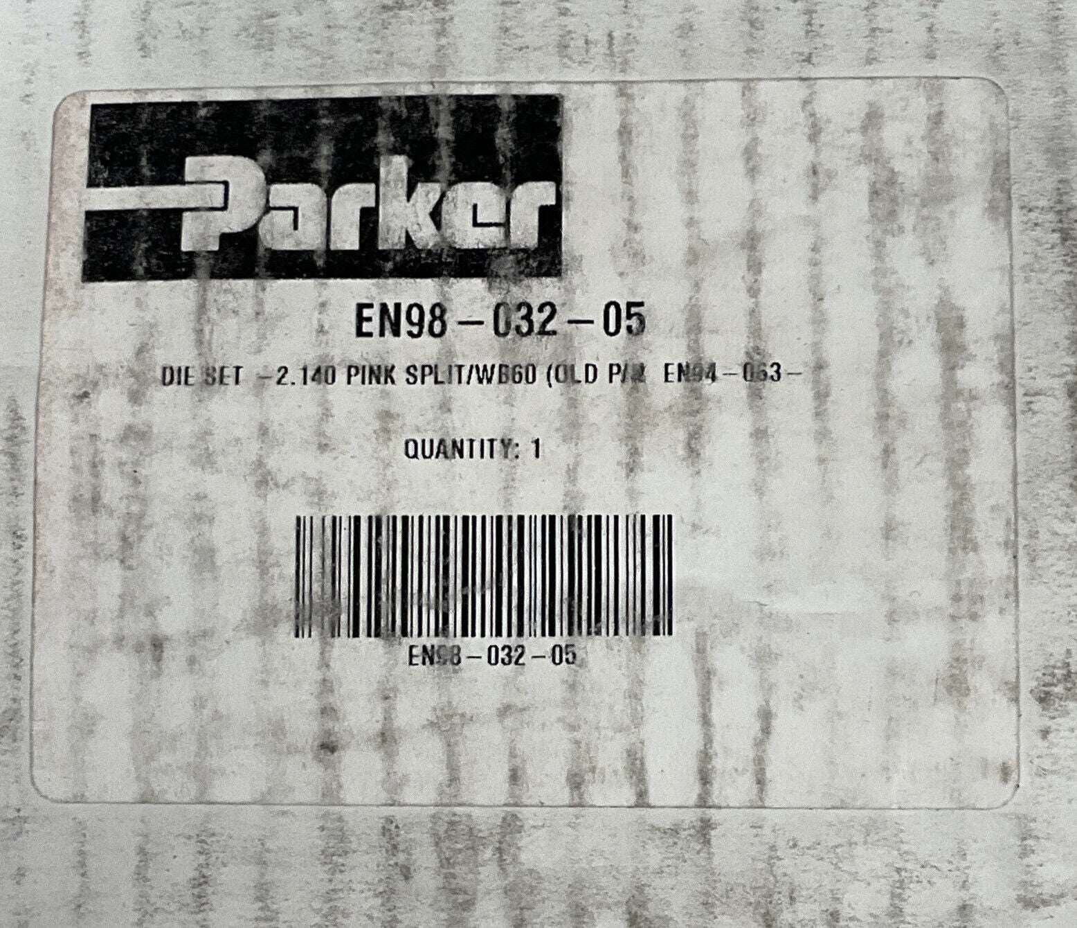 PARKER EN98-032-05 2.140 New Pink Split WB60 Die Set (OV102)