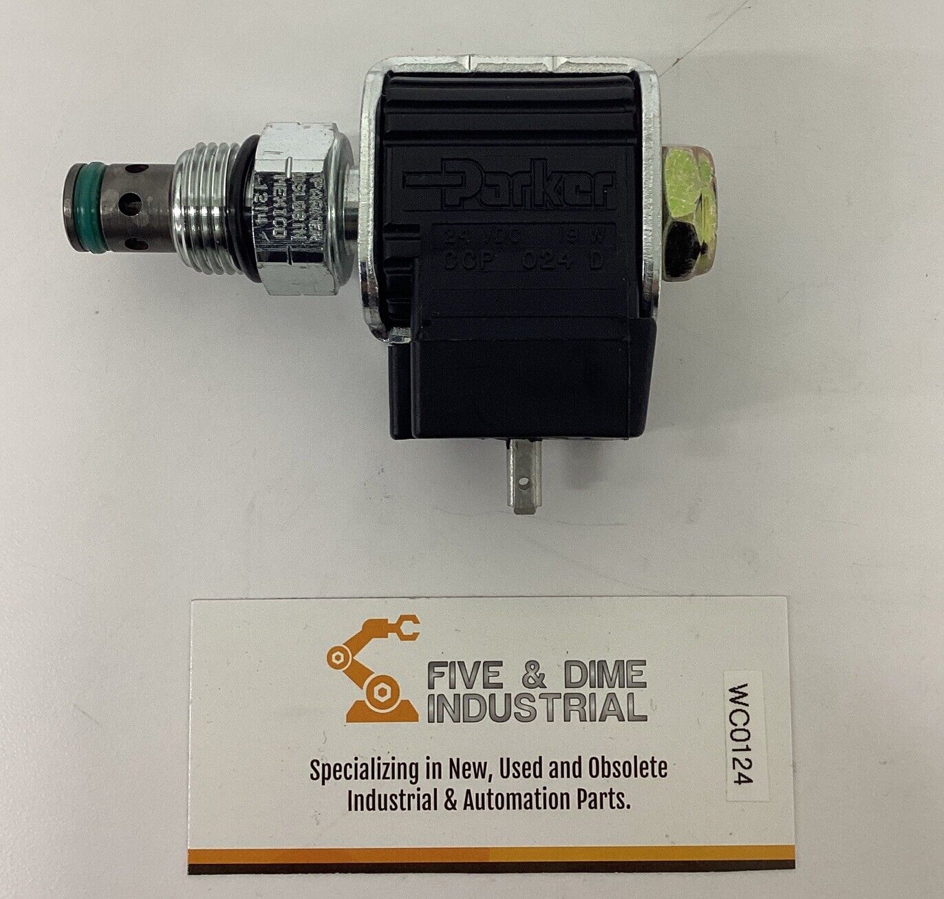 Parker DSL08IN Hydraulic Cartridge Valve w/ CCP-024-D 24VDC Coil (GR200)