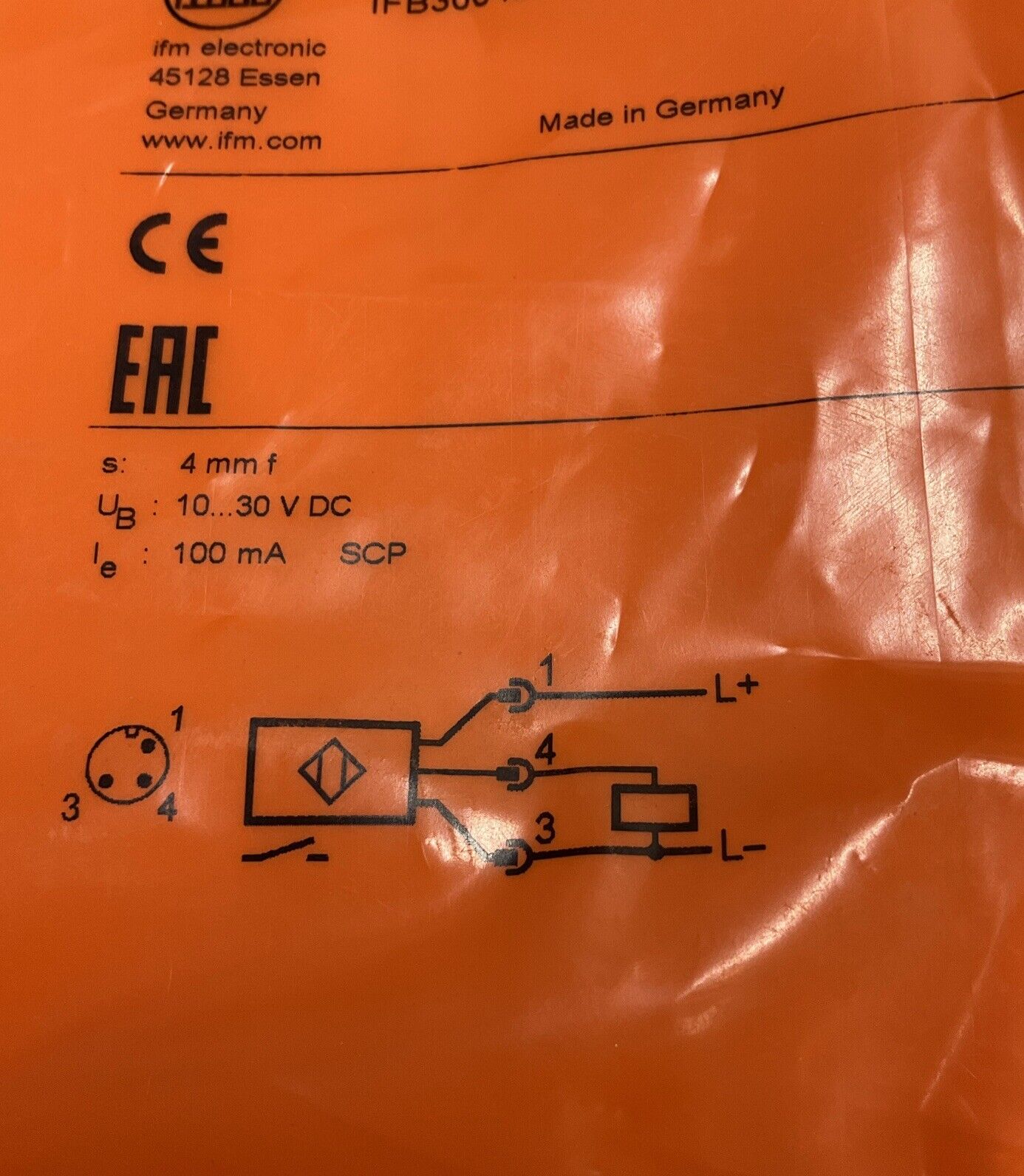 IFM IFS204 /  IFB3004BBPKG/US-104 Industive Sensor  M12 3-Pin  (BL280)