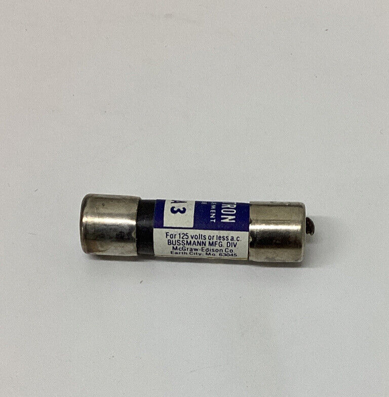 Bussmann Fusetron FNA-3 Box of (10)  3A Dual Element Fuses (GR169)