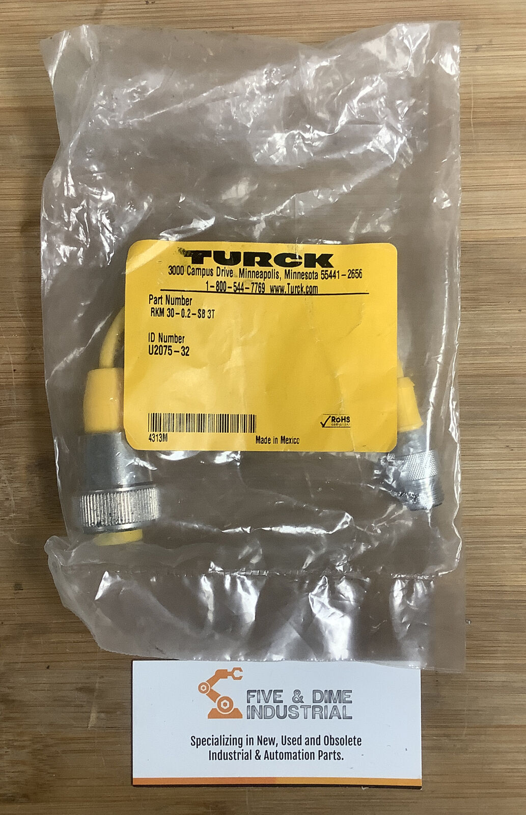 Turck RKM 30-0.2-SB3T U2075-32 Automation Cable (YE131)